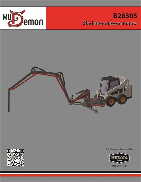 concrete line pump for skid steer|mud demon b28305.